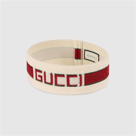 elastic gucci stripe headband fake|gucci hat band.